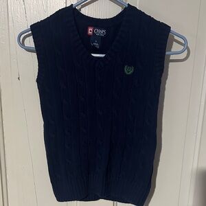 Chaps Navy Blue Cable Knit Sweater Vest
